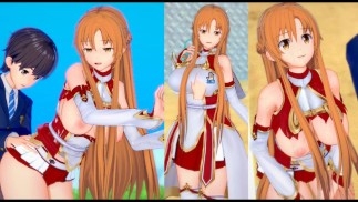 [Hentai Spel Koikatsu! ]Heb seks met Grote tieten SAO Yuuki Asuna.3DCG Erotische Anime-video.