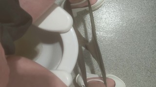 Piss in high heels POV