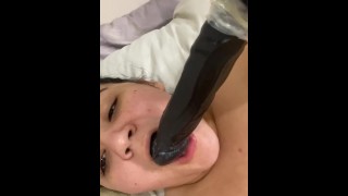 Bbw avec gros cul fait un gâchis éjacule 