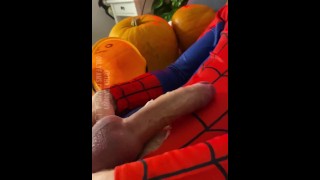 La sexy Spiderman Cums une énorme | web CAM4 Male