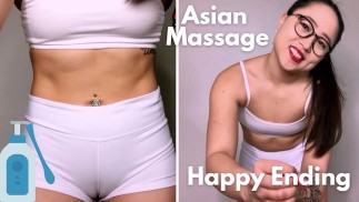 ASMR - Masseuse asiatique vous donne des finitions grasses et heureuses - Kimmy Kalani