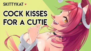 Doux femdom || Cock Kisses For a Cutie [Big step-sis + Virgin listener] [Baisers de rouge à lèvres]