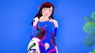 D.VA COUVERT DE SPERME! Overwatch 3D HENTAI