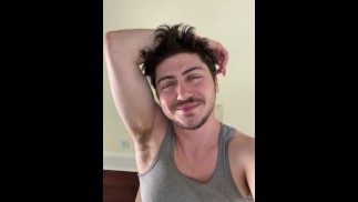 Sniffing My Stinky Hairy Armpits (FTM)