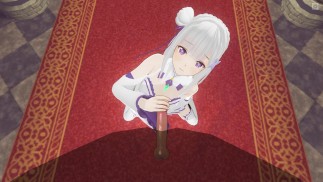 3D HENTAI Emilia branle votre bite et touche sa chatte