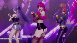 MMD Black Pink - Как вам нравится этот горячий стриптиз Ари Акали Эвелинн Кайса League of Legends KDA