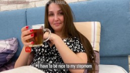 "Mother's Day" for a Young Stepmother ended with Stepson's sperm on her pussy