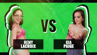 Battle Of The Babes - Remy Lacroix contre Gia Paige - Quelle Innocent cutie Will vous faire jouir plus vite?