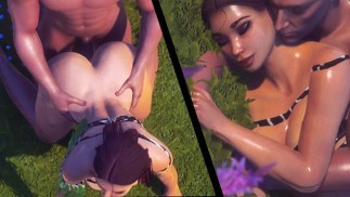 Hentai - Amanda wird im Wald gefickt - 3D Porno 60 FPS WildLife Porno POV