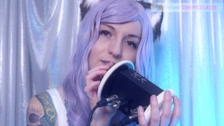 SFW ASMR Kitty Counting You to Bedtime - PASTEL ROSIE Neko Girl Cosplay - Relaxing Amateur Twitch