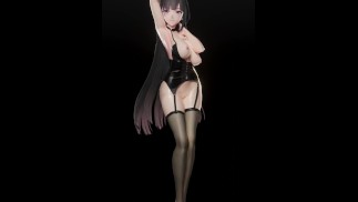 HONKAI IMPACT RAIDEN MEI HENTAI MMD 3D MUSIC DANCE MIXT BLACK HAIR COLOR EDIT SMIXIX