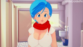 Baiser Bulma de Dragon Ball Super Jusqu'à Ejaculation Interne - Anime Hentai 3d Non Censuré