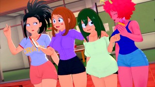 Filles de la Classe de Deku Veulent TOUT son Sperme - My Hero Academia Anime Hentai 3d Compilation