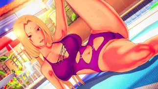 Lady Tsunade uczy Naruto Creampie Jutsu, dużo się pieprząc - Anime Hentai 3D Compilation