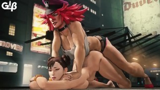 Poisons ÉNORME Futa Dick Bombing Chun-Li