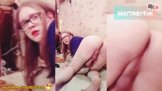 Hattabi4ik Sissy garçon auto baise Hot gros cul et éjaculation