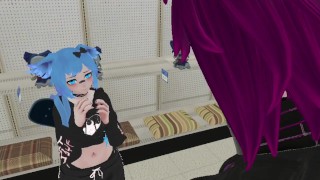 Maman surprend femboy Jack Frost voler (Feat. BluePantsVR) Fille x Femboy