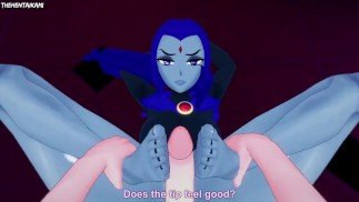 Hentai POV Feet Teen Titans Raven