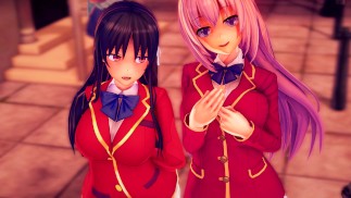 De dag doorbrengen met neuken Cute meisjes uit klaslokaal van de elite tot creampie - Hentai-compilatie