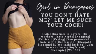 ASMR | Šukání vašeho kolegy pozdě v noci v kanceláři | Nepřátelé milenců | Kouření | Creampie