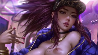 K/DA Akali teste votre endurance ! League of Legends(fines multiples, défi, edge) - Hentai JOI