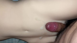 Sex doll joints making a squeezing sound Abdominal ejaculation