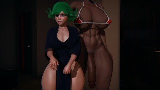 Hot Tatsumaki DÉTRUIT par une énorme bite Black Futa