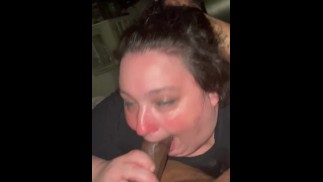 BBW bave sur une bbc