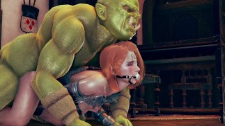 Orks femme humaine cocu - animation 3d