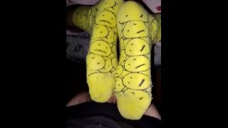 smelly yellow sockjob footjob  OF- /gwsocks