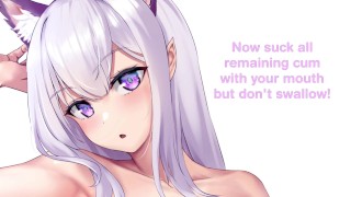 Emilia vous apprend à manger vos propres Cummies Re: Zero Hentai Joi Cei (Femdom Edging Feet Pet Play)