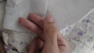 爪にザーメンが入っていた