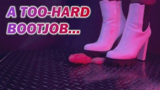 Un bootjob trop dur en bottes blanches avec TamyStarly