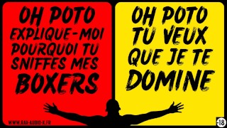 Je wordt de bitch van je vriend! Franse homoporno-audio