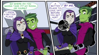 Teen Titans Emotobat Sickness Part 4 - Trio Robin avec Vin et Starfire