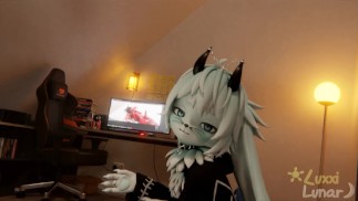 POV Sucer Horny Femboy Bunnys Big Cock Animation Aperçu