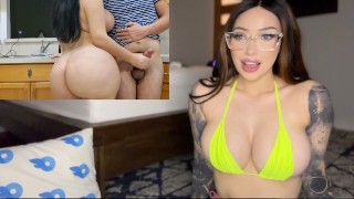 Crystal Lust, réaction PORNO ASMR, Beau-fils baise sa belle-mère - Amateur Willow Harper !