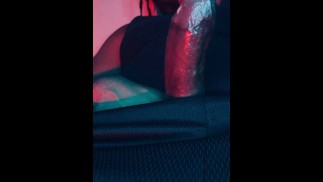 POV: Gemendo pendurado Black pau Cums na sua cara - Daddy Dame