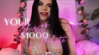 Je eerste eerbetoon van $1000 - FINDOM FINANCIËLE DOMINATION WALLET DRAIN FEMDOM GOONING SENSUELE DOMME