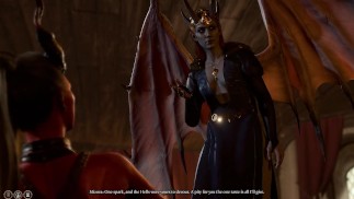 Tiefling trompe Karlach avec Mizora