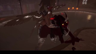 [VRChat] Prendre Devil en levrette dans la piscine - Amusement à la piscine Partie 2