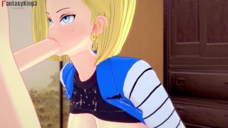 Číslo 18 mě přichází navštívit, aniž by o tom Krillin věděl | Dragon Ball Z | Hentai