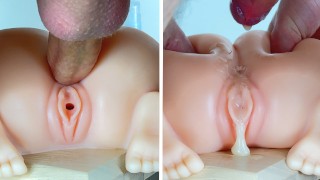 Éjacule dans ce petit cul | Creampie petite poupée sexuelle
