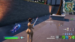 Fortnite gameplay (chun li nude)