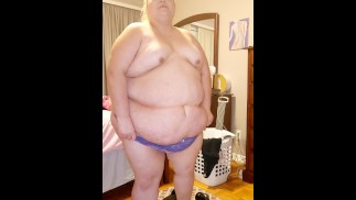 SSBBW szykuje się do wyjścia.... Zobacz, jak moje majtki nie pasują do mojej ogromnej cipki