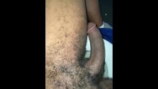 Возбужденный Большой Толстый Черный Член на работе в ванной💦🍆