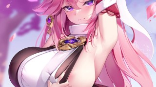 Yae Miko | NNN | Fox Girl Gauntlet Round 3 | [Impact genshin] (Défi) - Hentai JOI