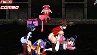 Futa Squigly et Ryougi contre Ako et Mai