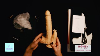 Curios wife 🍆🤷‍♀️  does ASMR unboxing of Honey Play Box Colter Dildo by cakebattle