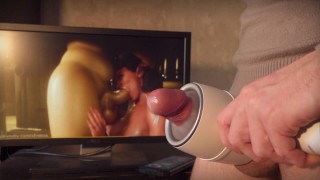 Bite traite par Fleshlight éjaculation de lancement rapide et torture post-orgasme